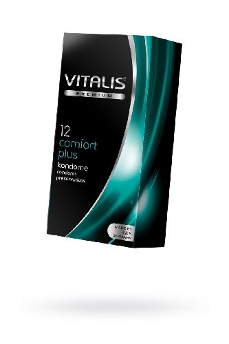 Презервативы VITALIS PREMIUM № 12 comfort plus - анатомической формы (ширина 53 мм)