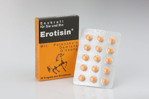 Биологически активная добавка к пище ЭРОТИЗИН ДРАЖЕ (EROTISIN DRAGEES) (30 драже массой 430,0 мг.), арт. 17